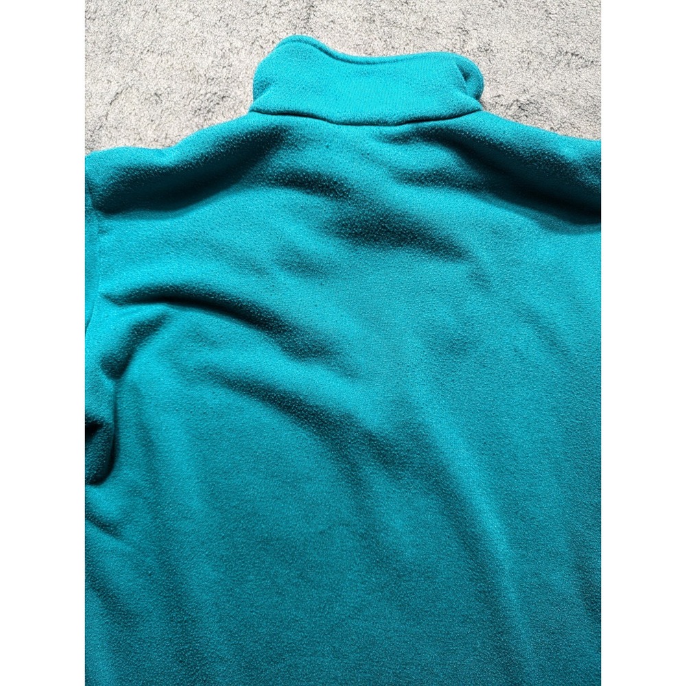 Patagonia Capilene Long Sleeve 1/4 Zip Pullover Womens Medium Green Made In USA - Picture 10 of 11